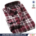 Latest Red checked button down collar flannel shirt